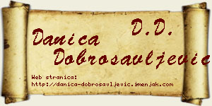 Danica Dobrosavljević vizit kartica